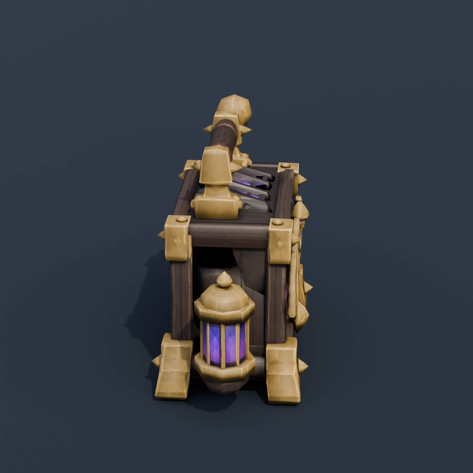 Stylized Low Poly Ectoplasm Ghost Trap 3D Model