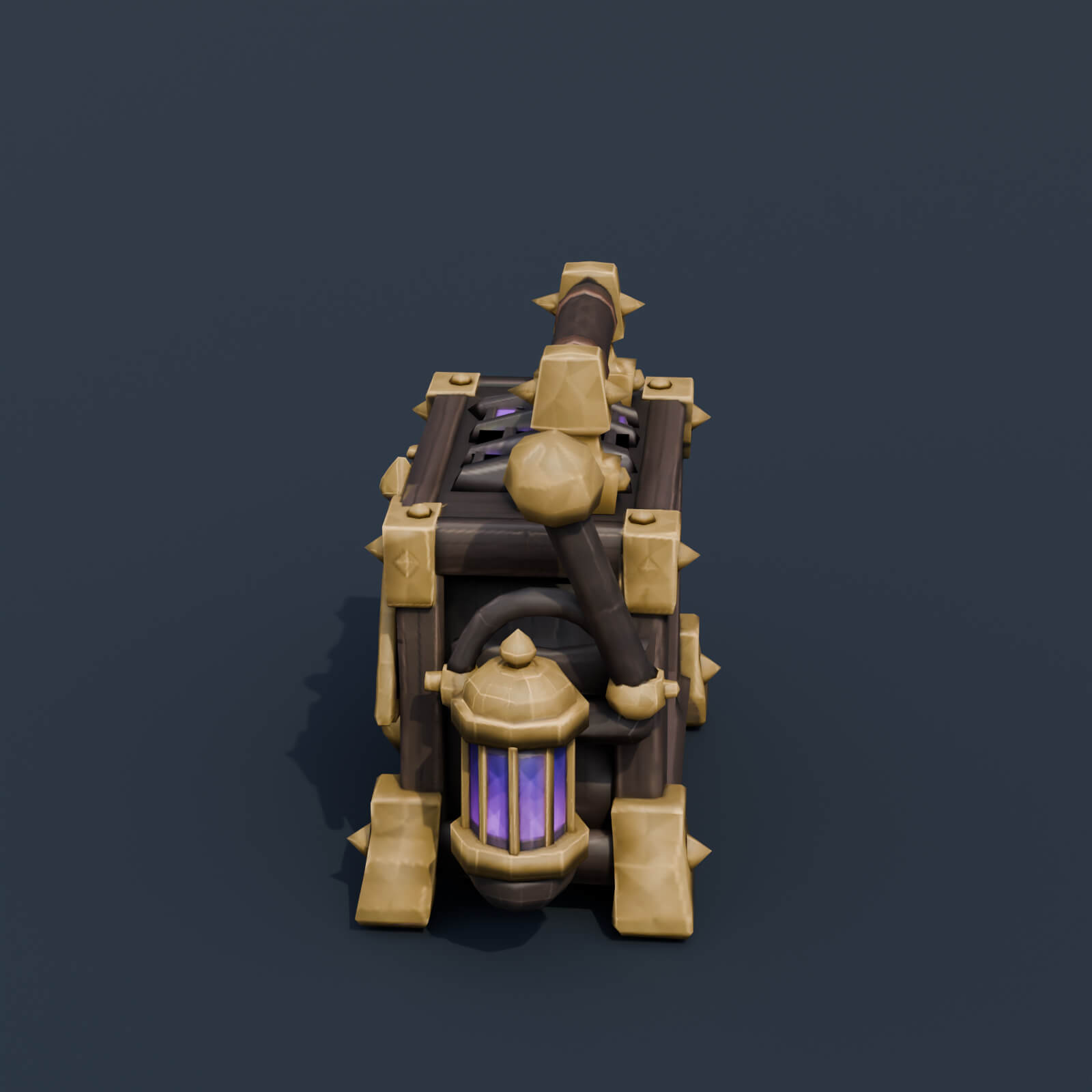 Stylized Low Poly Ectoplasm Ghost Trap 3D Model