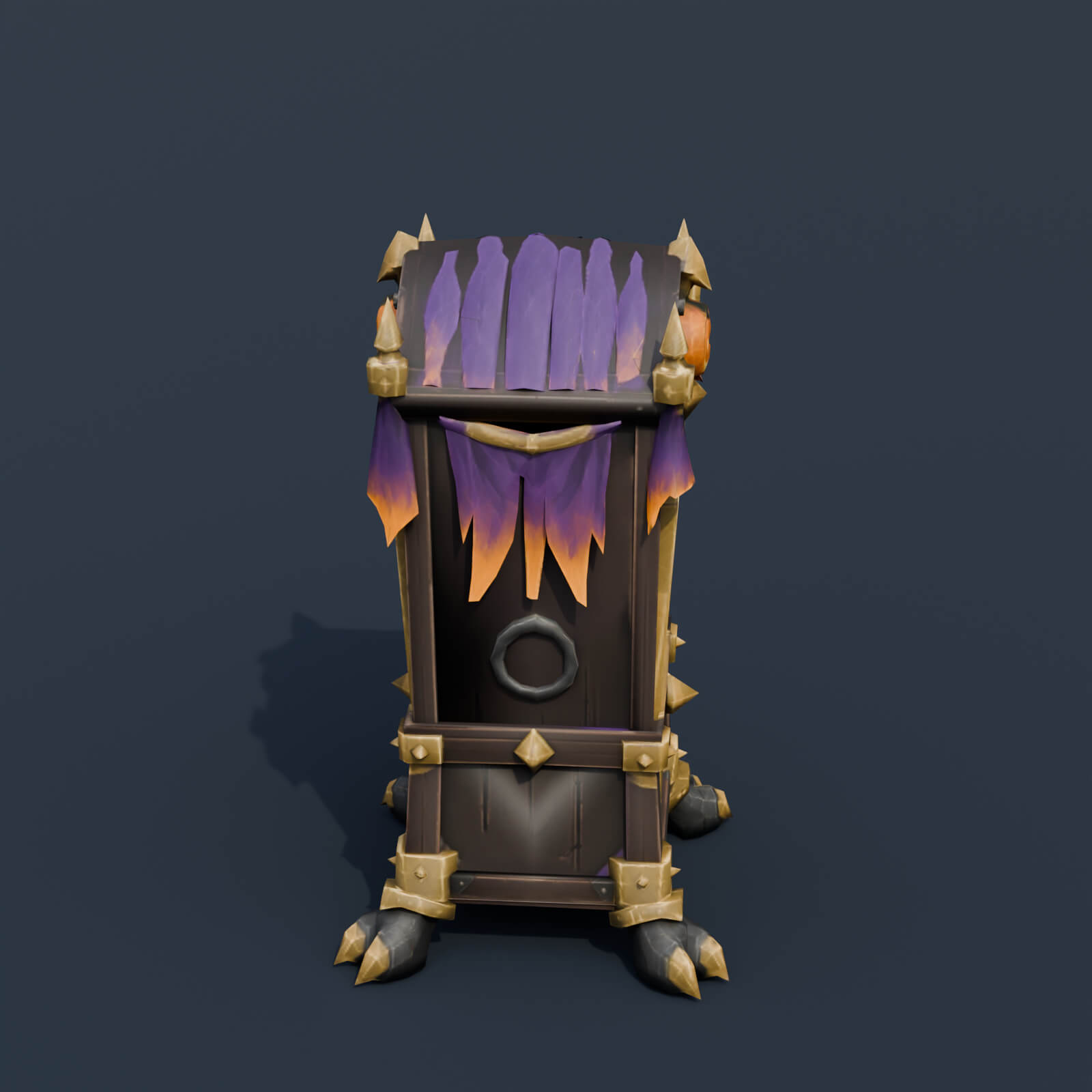 Stylized Low Poly Fortune Teller Machine 3D Model