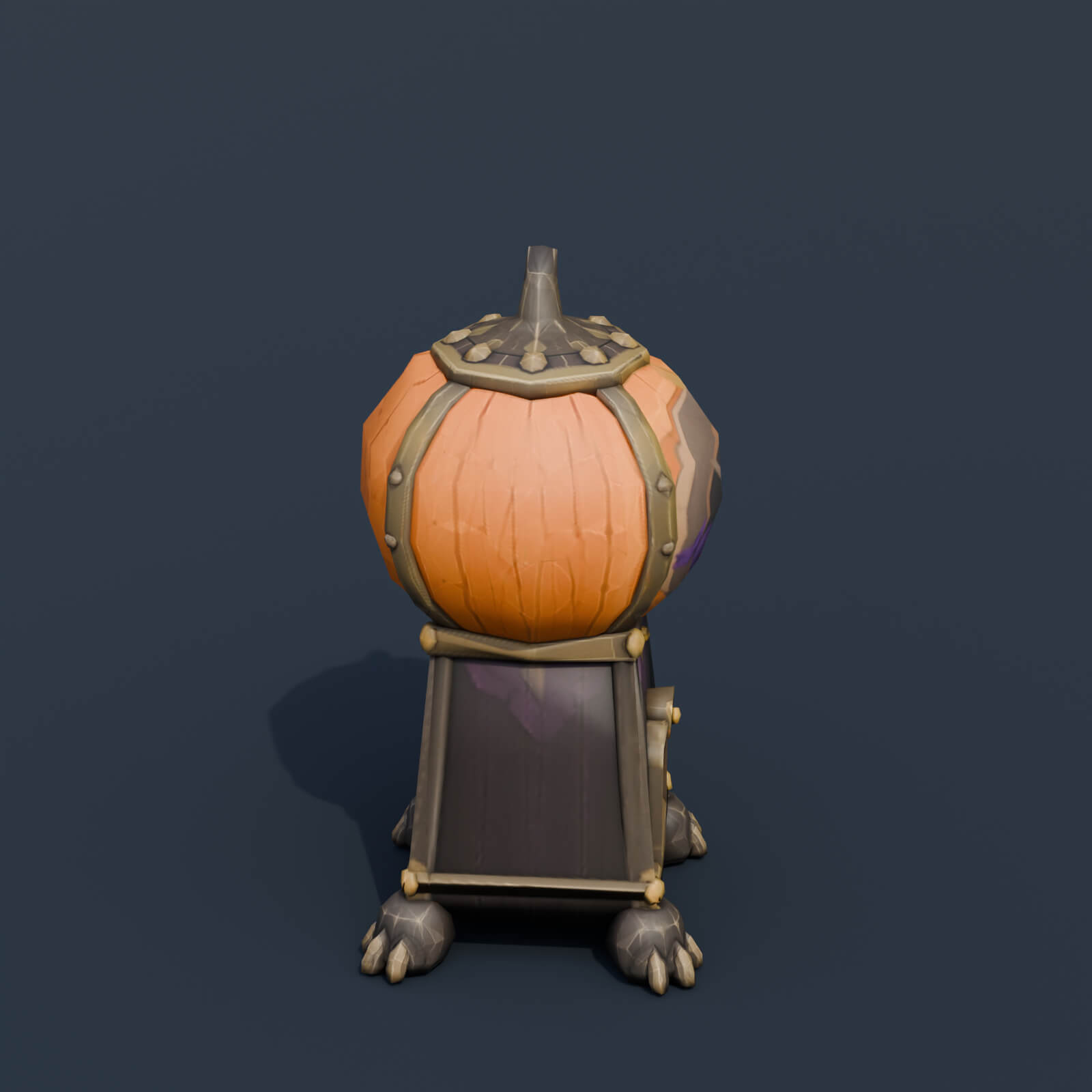 Stylized Low Poly Haunted Candy Dispenser 3D Model
