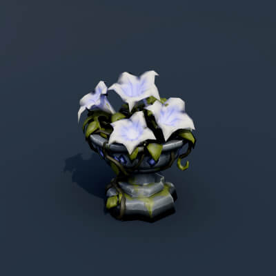Stylized Low Poly Twisted Dead Tree