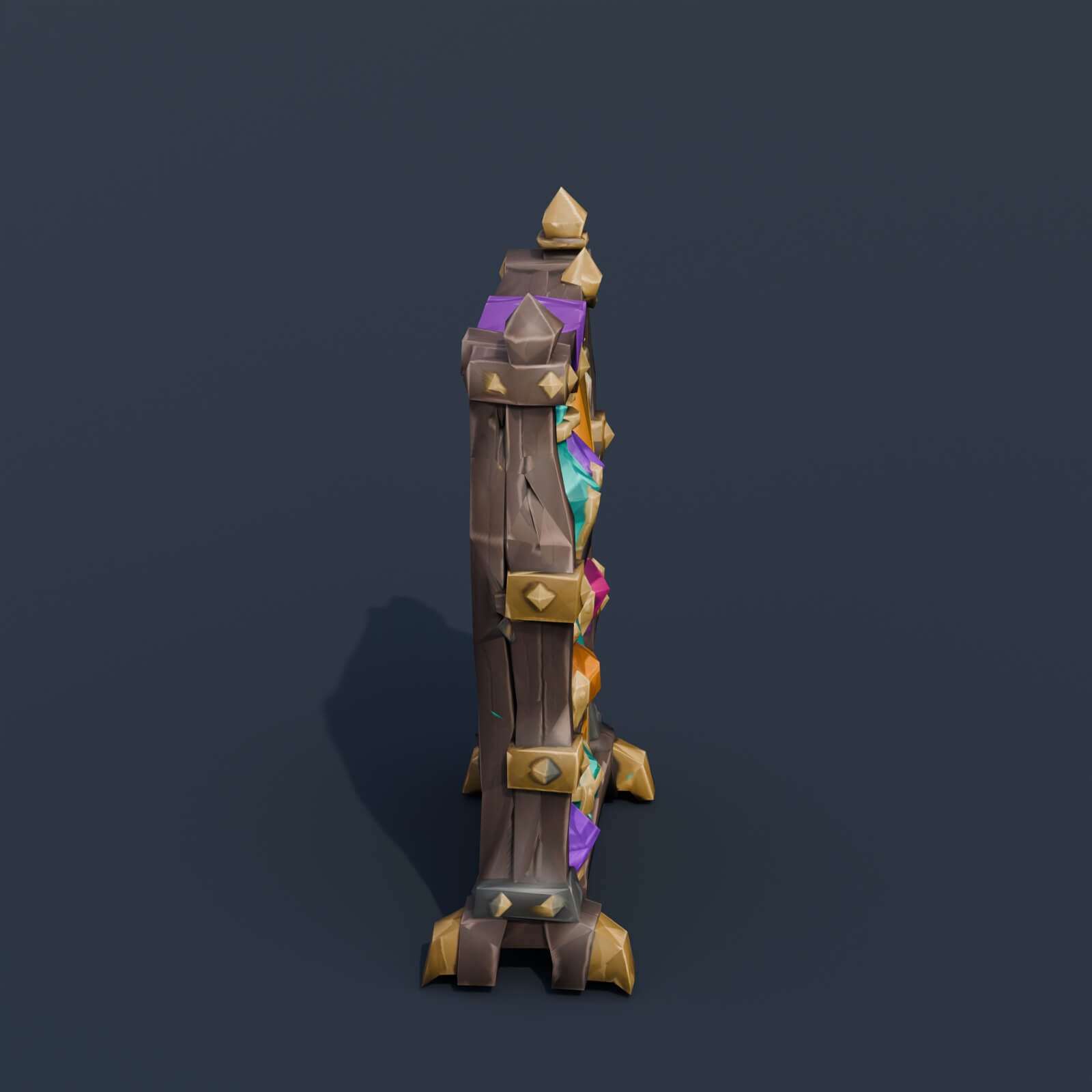 Stylized Low Poly Witch Potion Distiller 3D Model