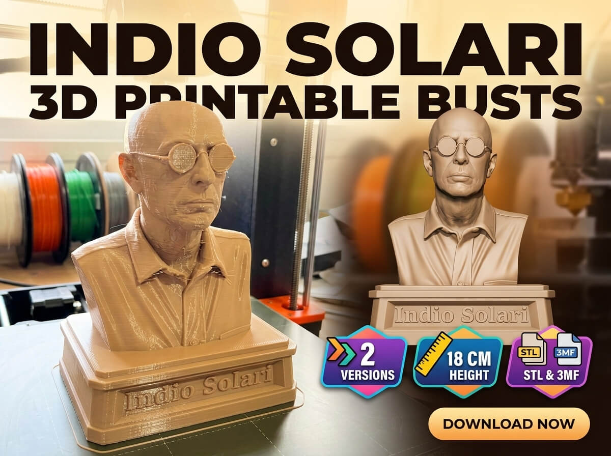 Indio Solari 3D Printable Busts 3D Model
