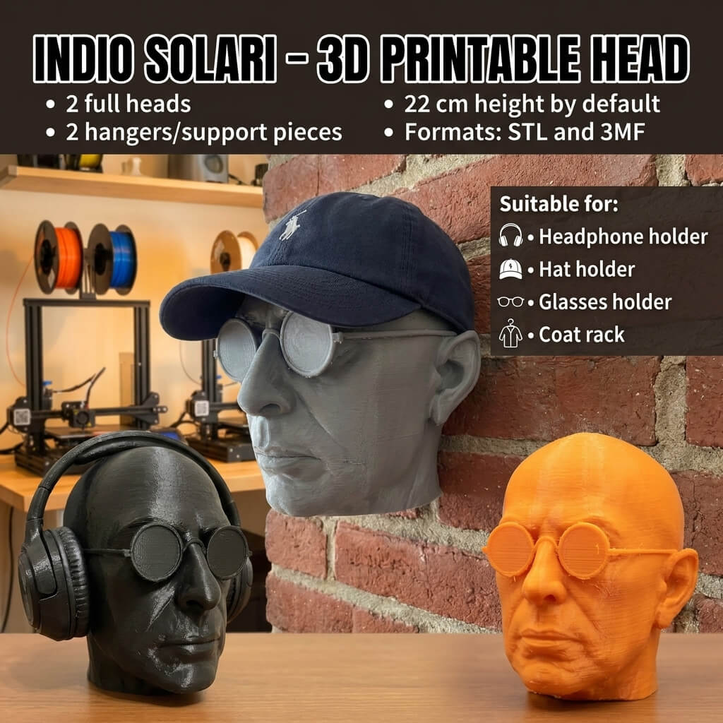 Indio Solari &ndash Head Hanger 3D Model