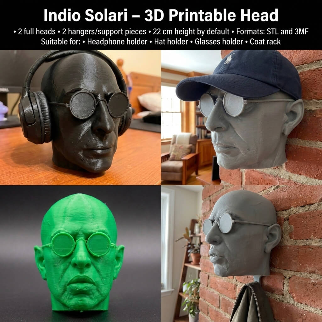 Indio Solari &ndash Head Hanger 3D Model