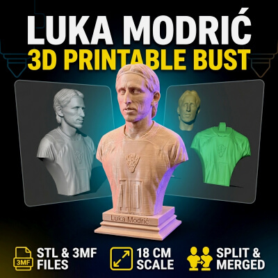 Luka Modri – 3D Printable Bust