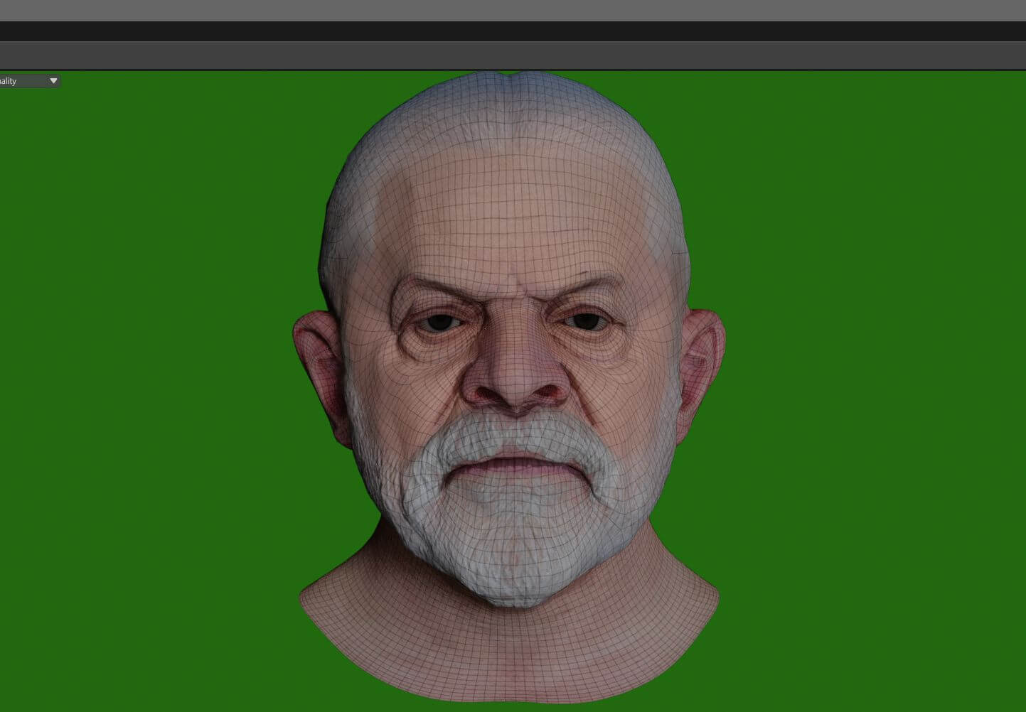 Lula da Silva &ndash Renderable Bust 3D Model