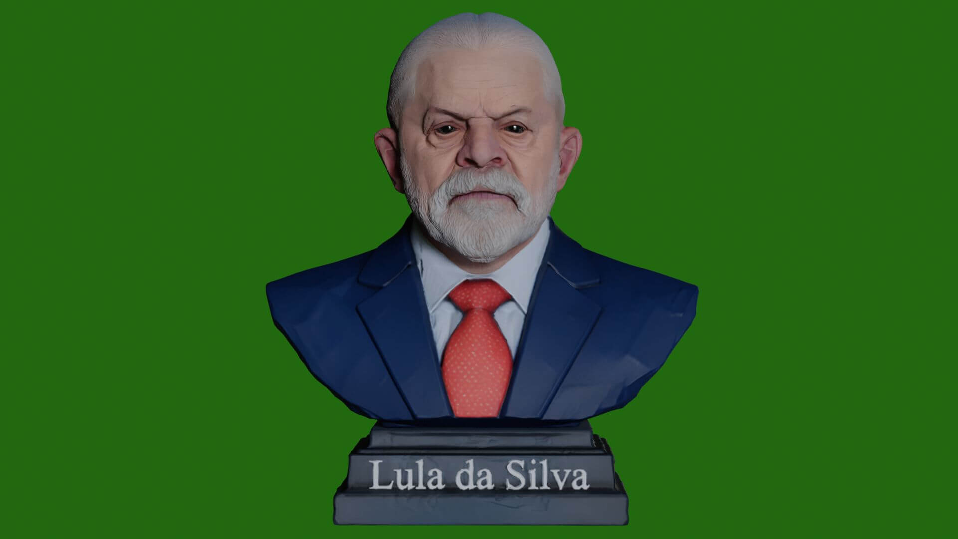 Lula da Silva &ndash Renderable Bust 3D Model