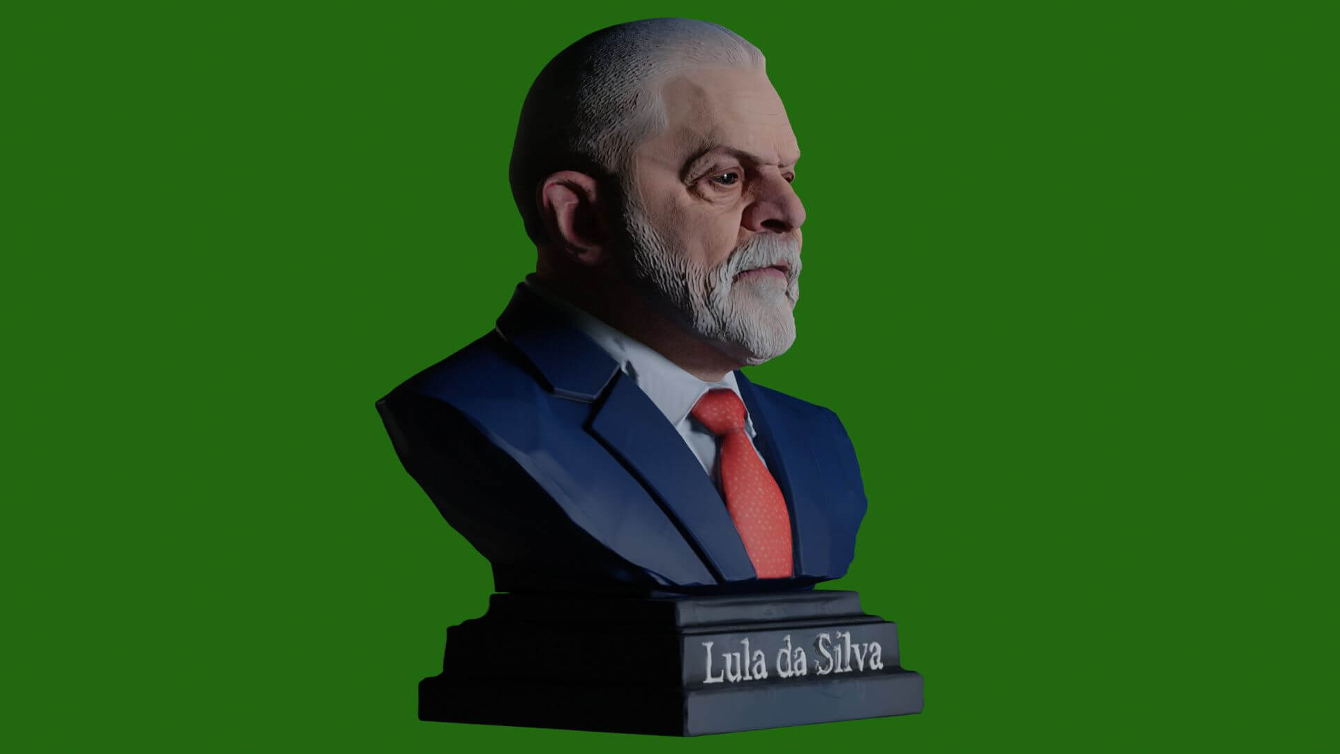 Lula da Silva &ndash Renderable Bust 3D Model