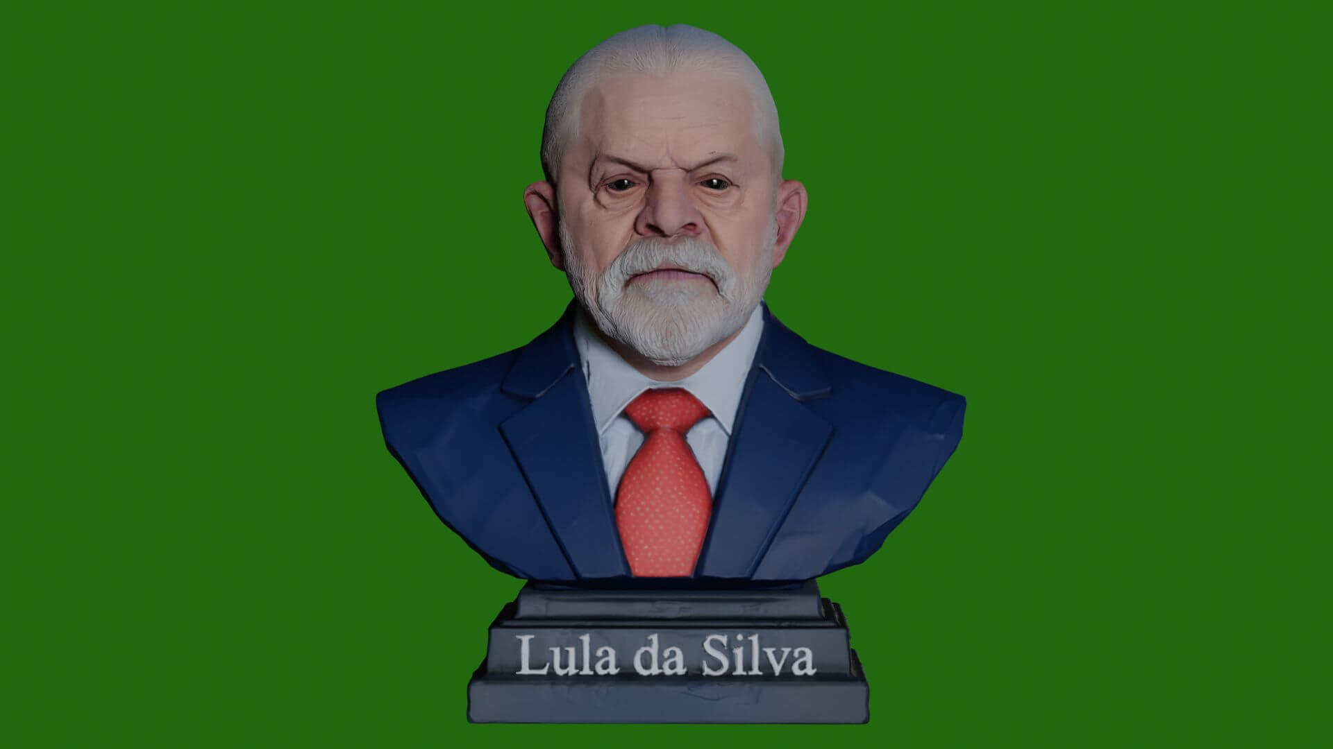 Lula da Silva &ndash Renderable Bust 3D Model