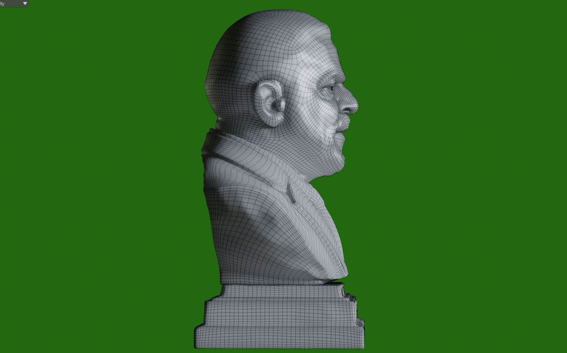 Lula da Silva &ndash Renderable Bust 3D Model