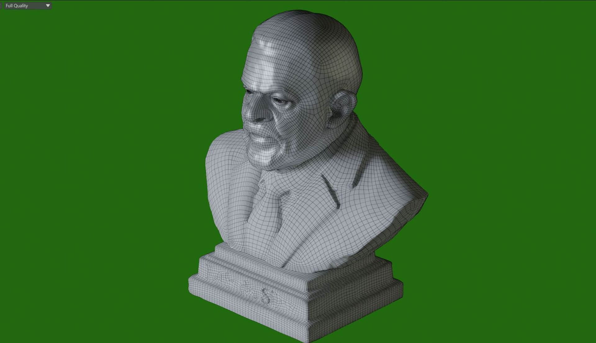 Lula da Silva &ndash Renderable Bust 3D Model