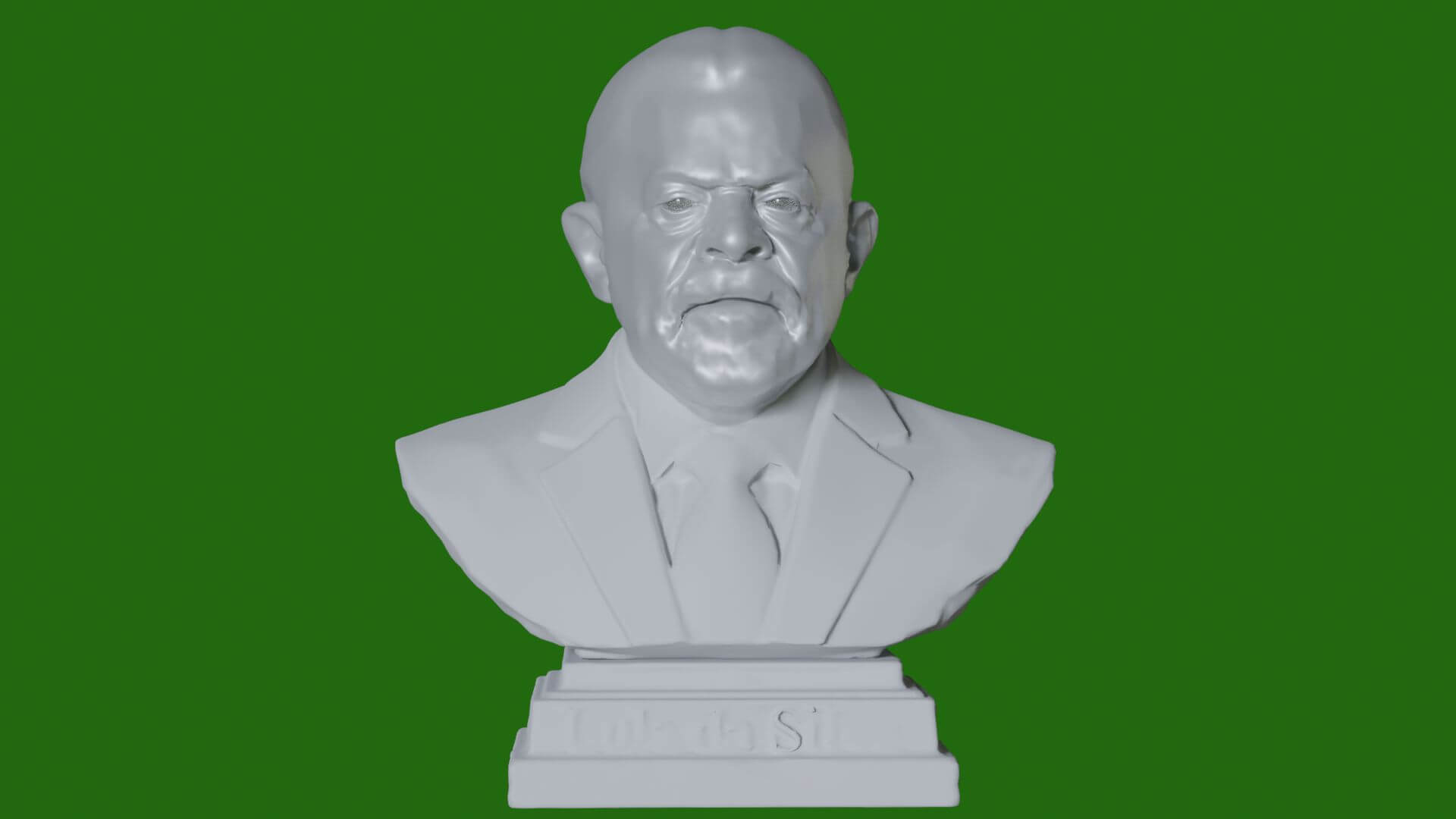 Lula da Silva &ndash Renderable Bust 3D Model