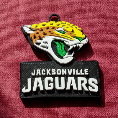 NFL Jacksonville Jaguars Keychain Color Logo Printable