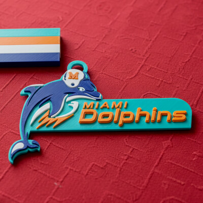 NFL Miami Dolphins Keychan Logo Printable