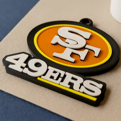 NFL San Francisco 49ers Keychain Logo Printable