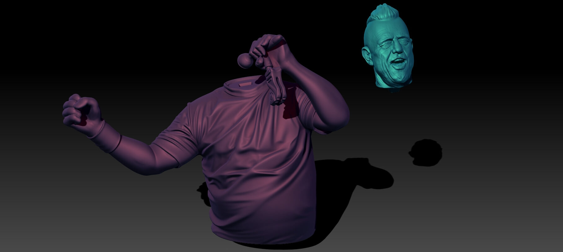 Ricardo Iorio &ndash 3D Printable Bust 3D Model