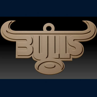 URC Bulls – Color Printable Keychain