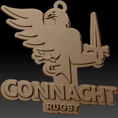URC Connacht – Color Printable Keychain