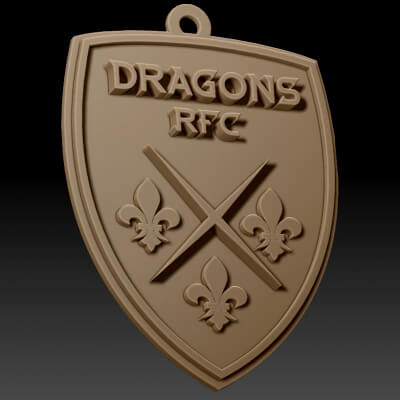 URC Dragons – Color Printable Keychain