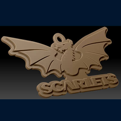 URC Llanelli Scarlets – Color Printable Keychain