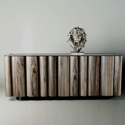 Modern Walnut Sideboard