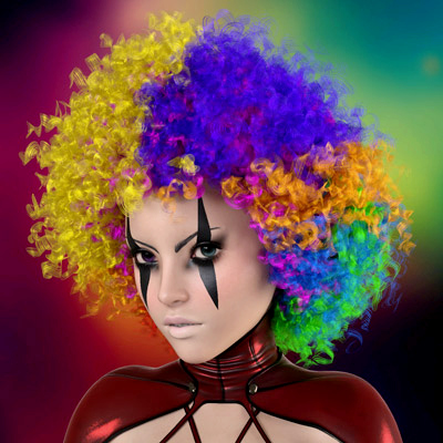Bumbles Clown Hair for G8/G9 DAZ