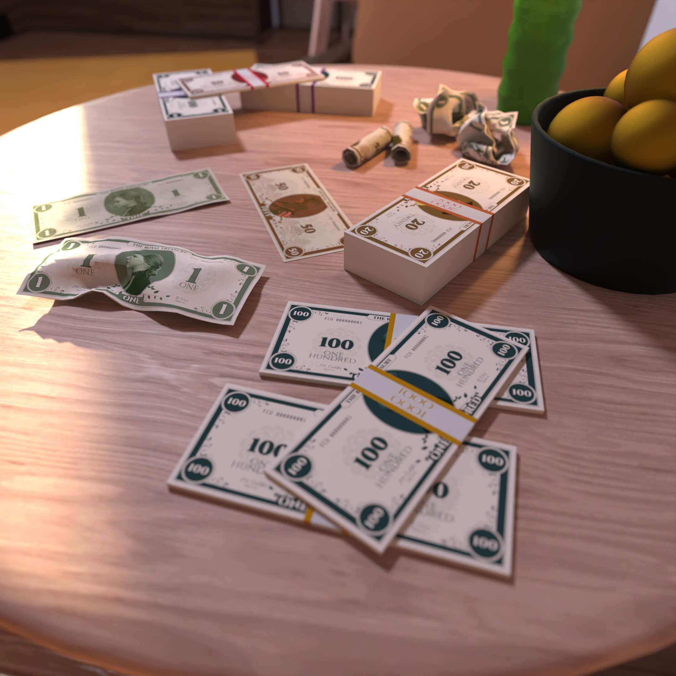 DTK Universal Currency - Generic Money Props Daz Content
