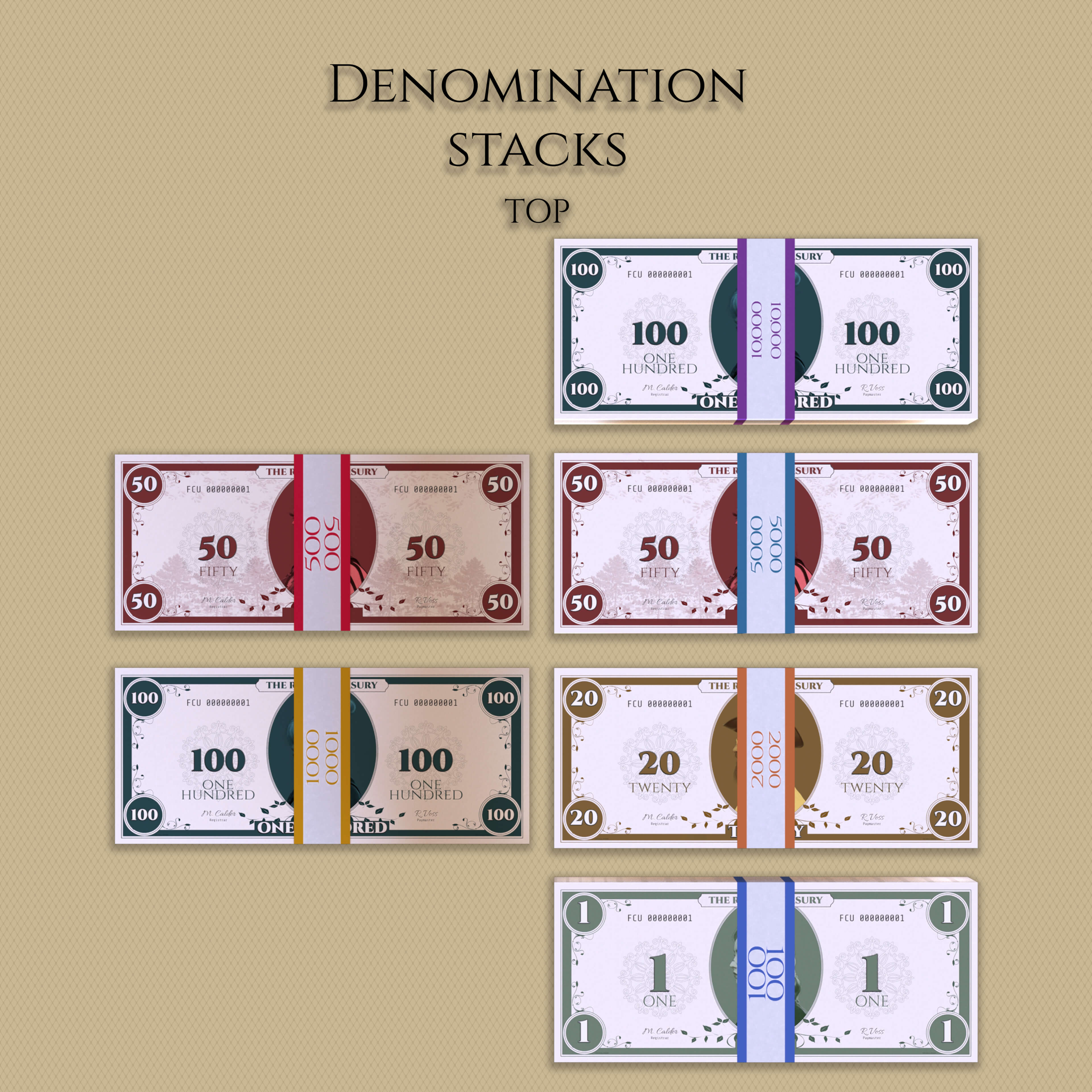DTK Universal Currency - Generic Money Props Daz Content
