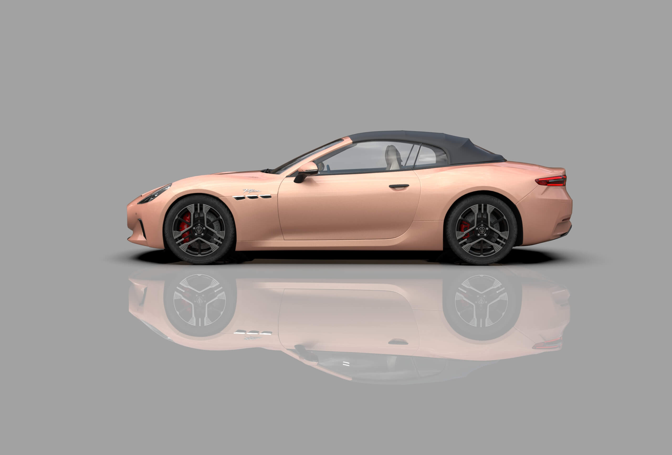 Maserati GranCabrio Folgore 2023 HQInterior 3D Model