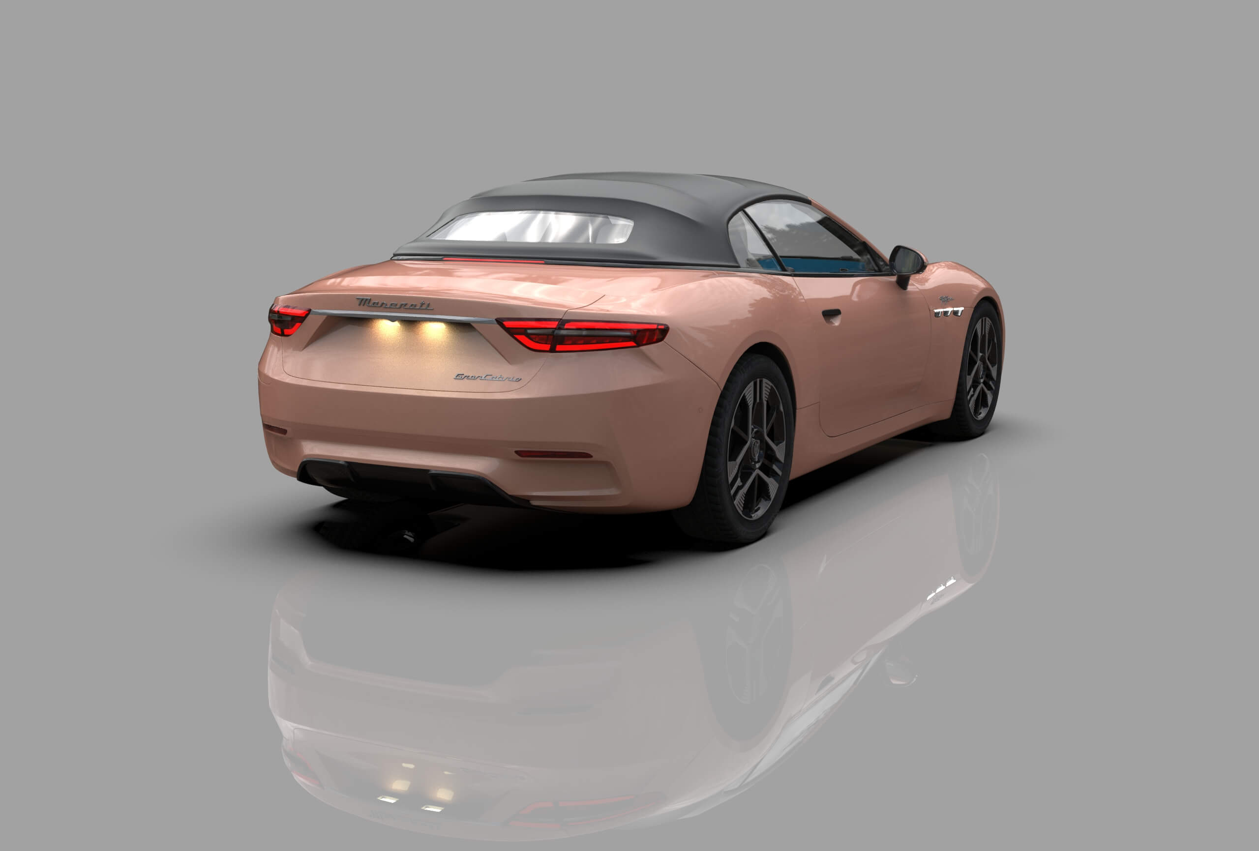 Maserati GranCabrio Folgore 2023 HQInterior 3D Model