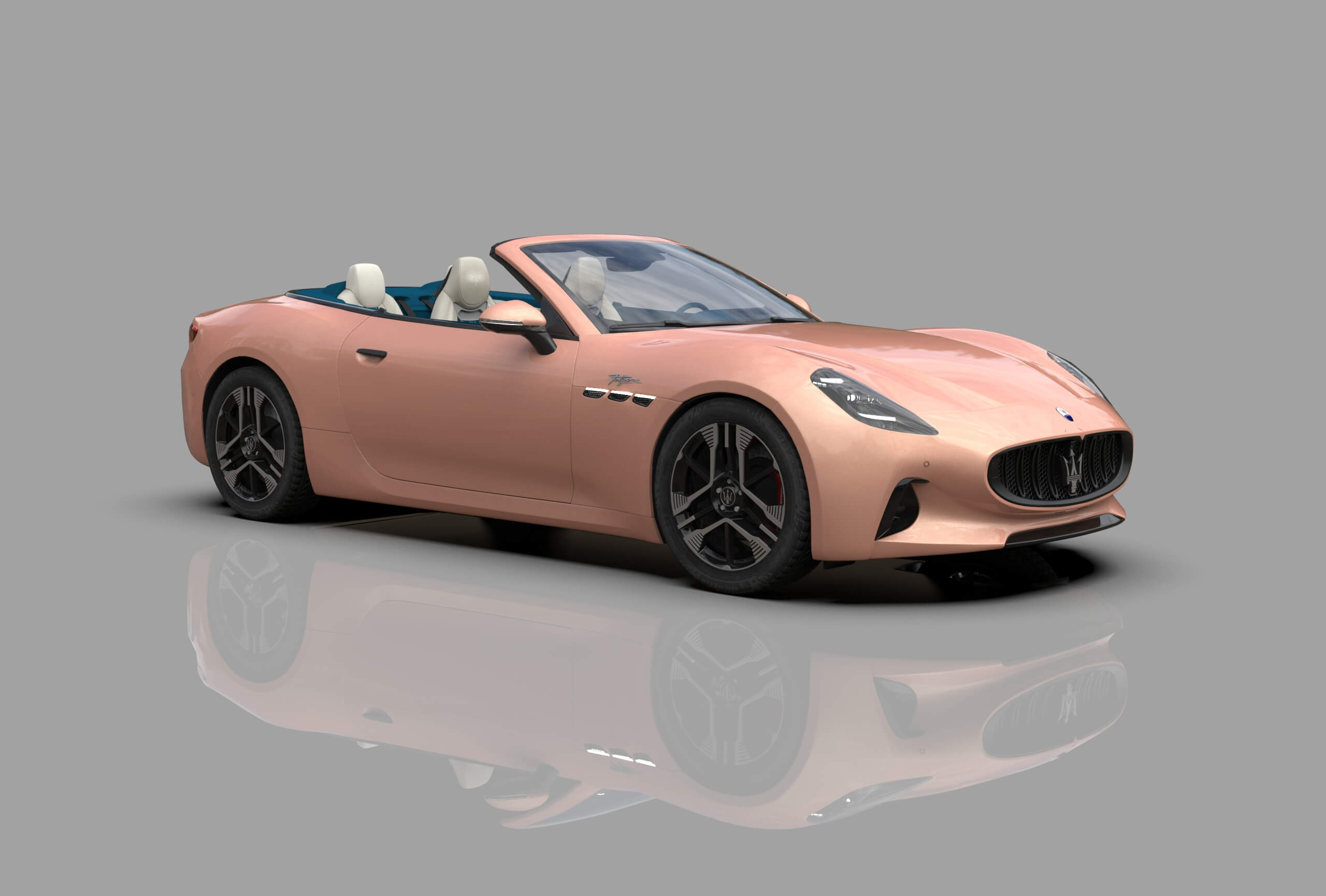 Maserati GranCabrio Folgore 2023 HQInterior 3D Model