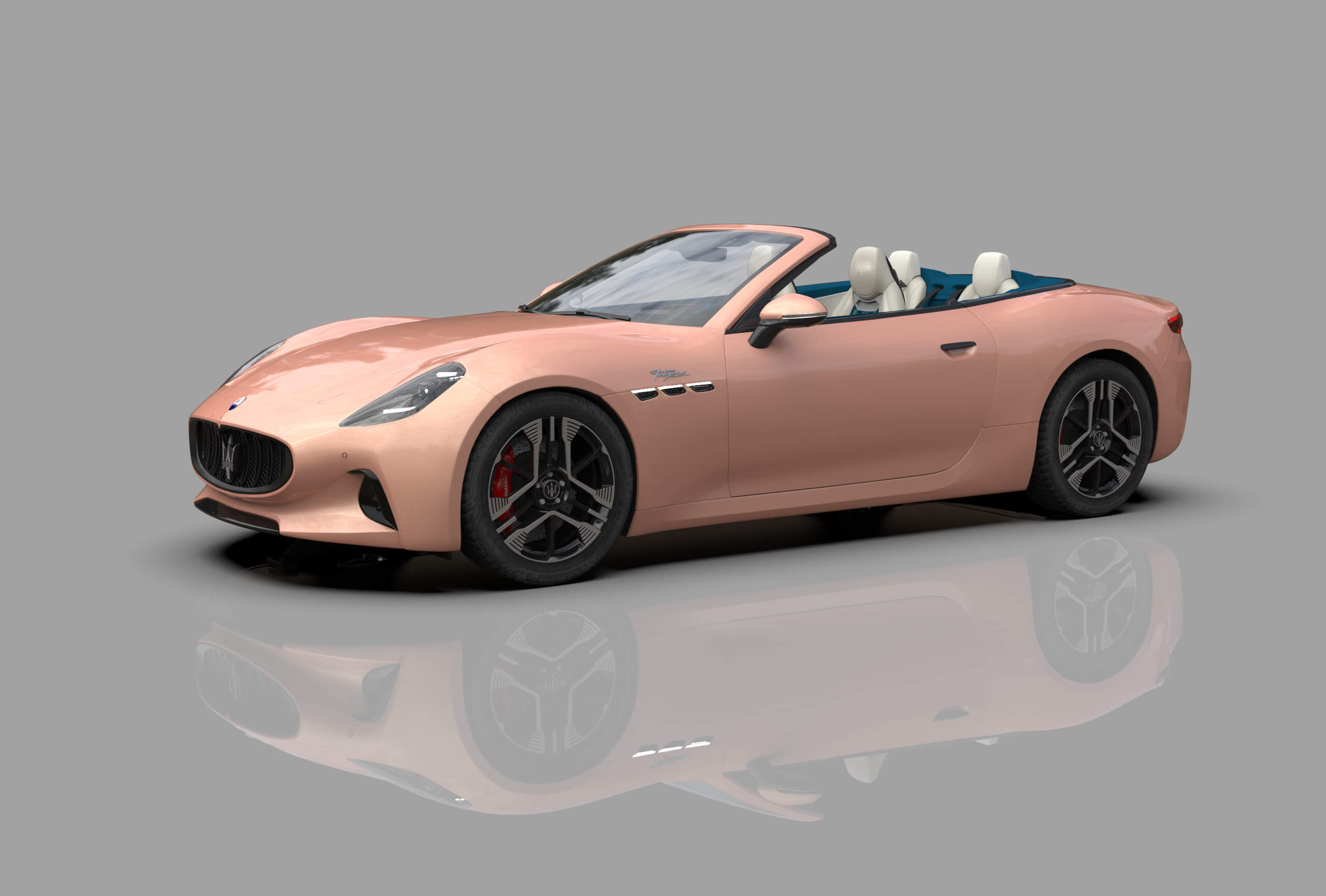 Maserati GranCabrio Folgore 2023 HQInterior 3D Model