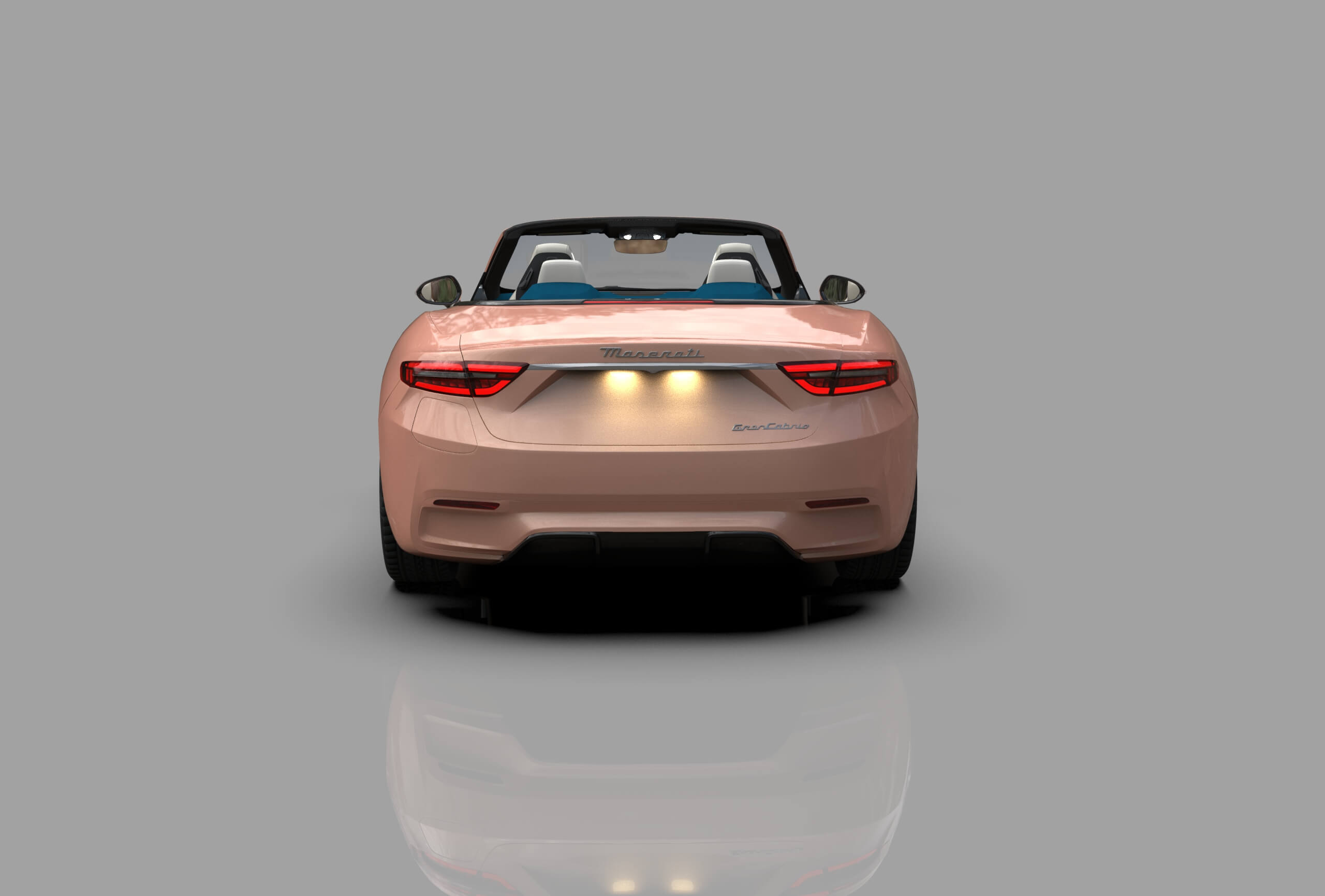Maserati GranCabrio Folgore 2023 HQInterior 3D Model