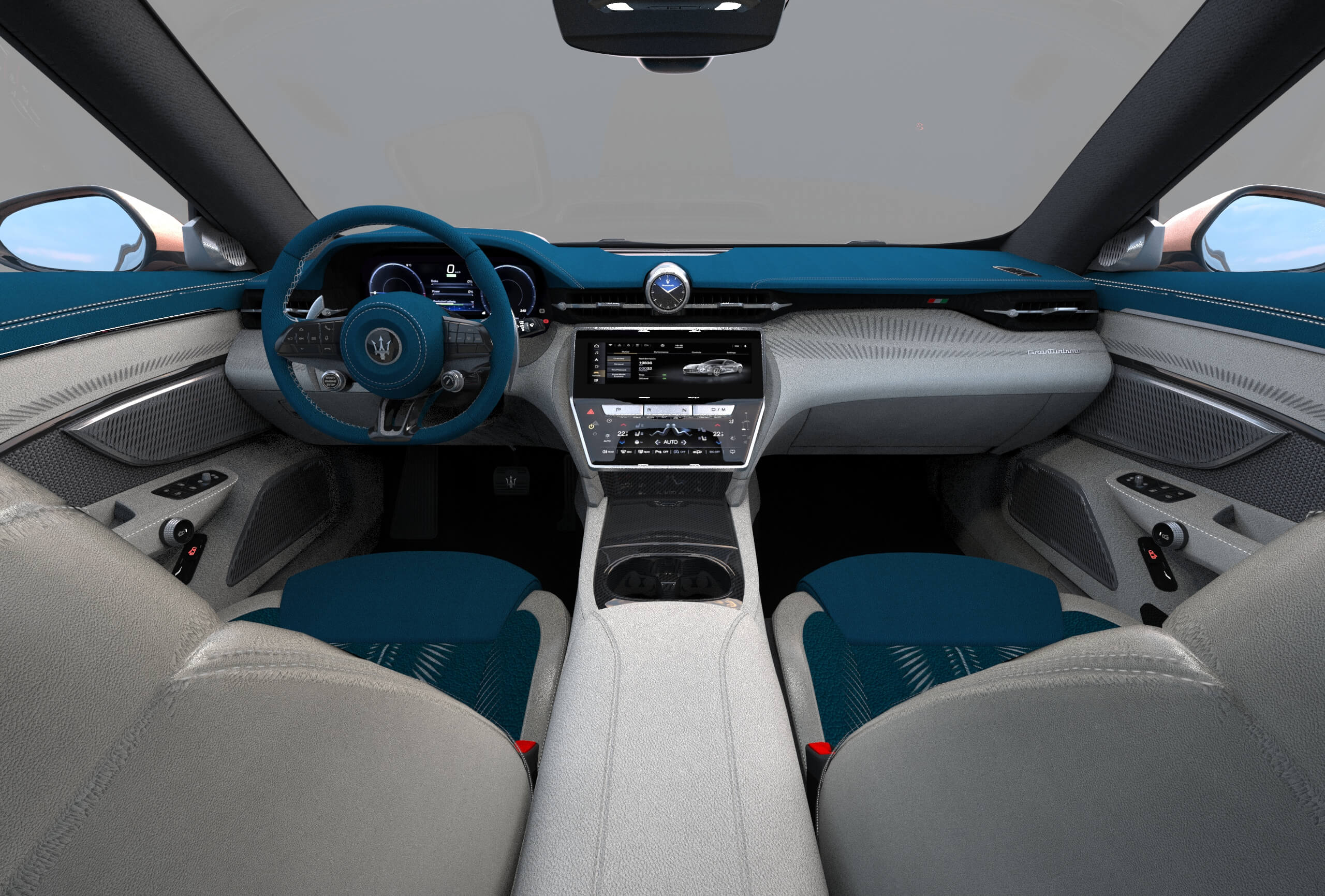 Maserati GranCabrio Folgore 2023 HQInterior 3D Model