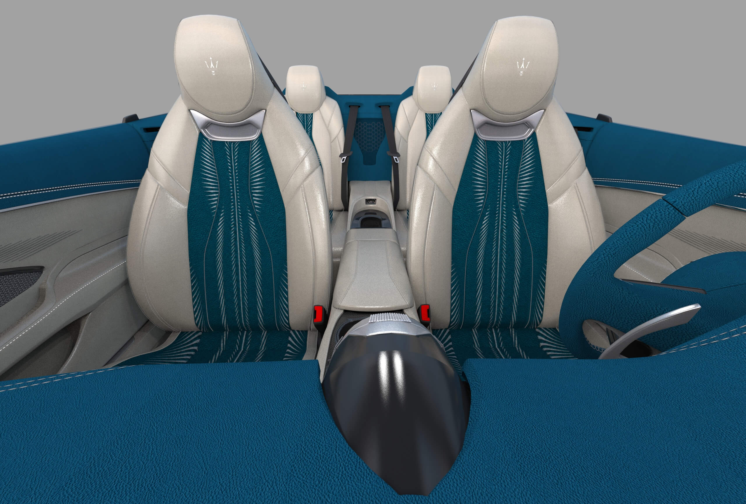 Maserati GranCabrio Folgore 2023 HQInterior 3D Model