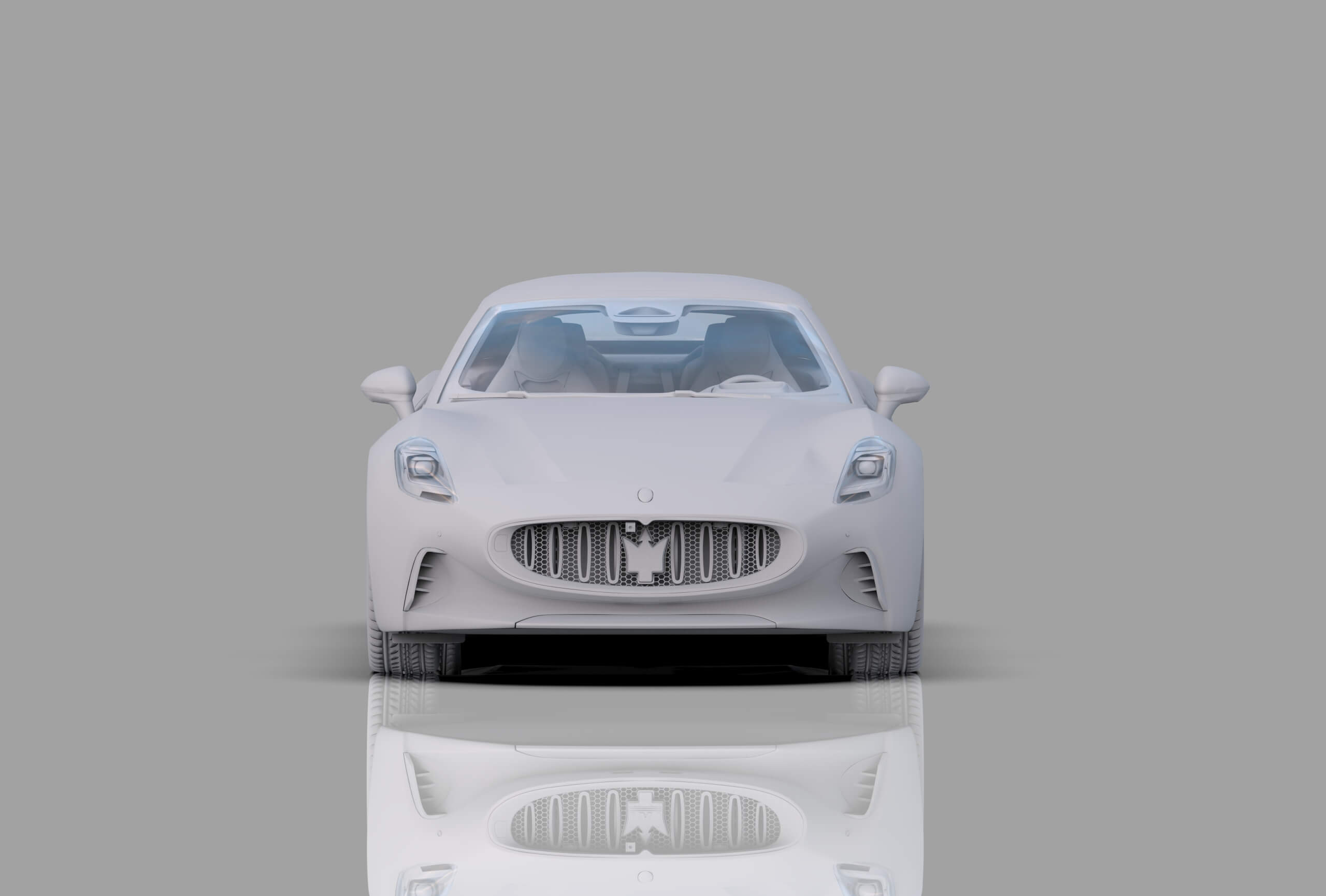 Maserati GranCabrio Folgore 2023 HQInterior 3D Model