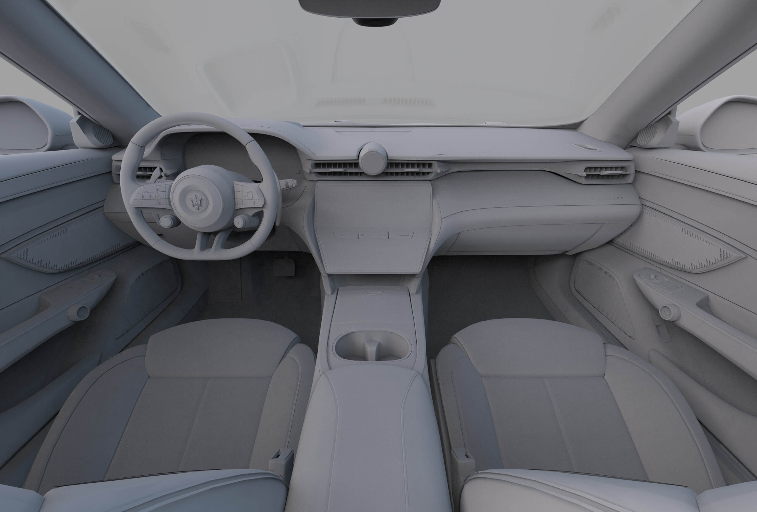 Maserati GranCabrio Folgore 2023 HQInterior 3D Model