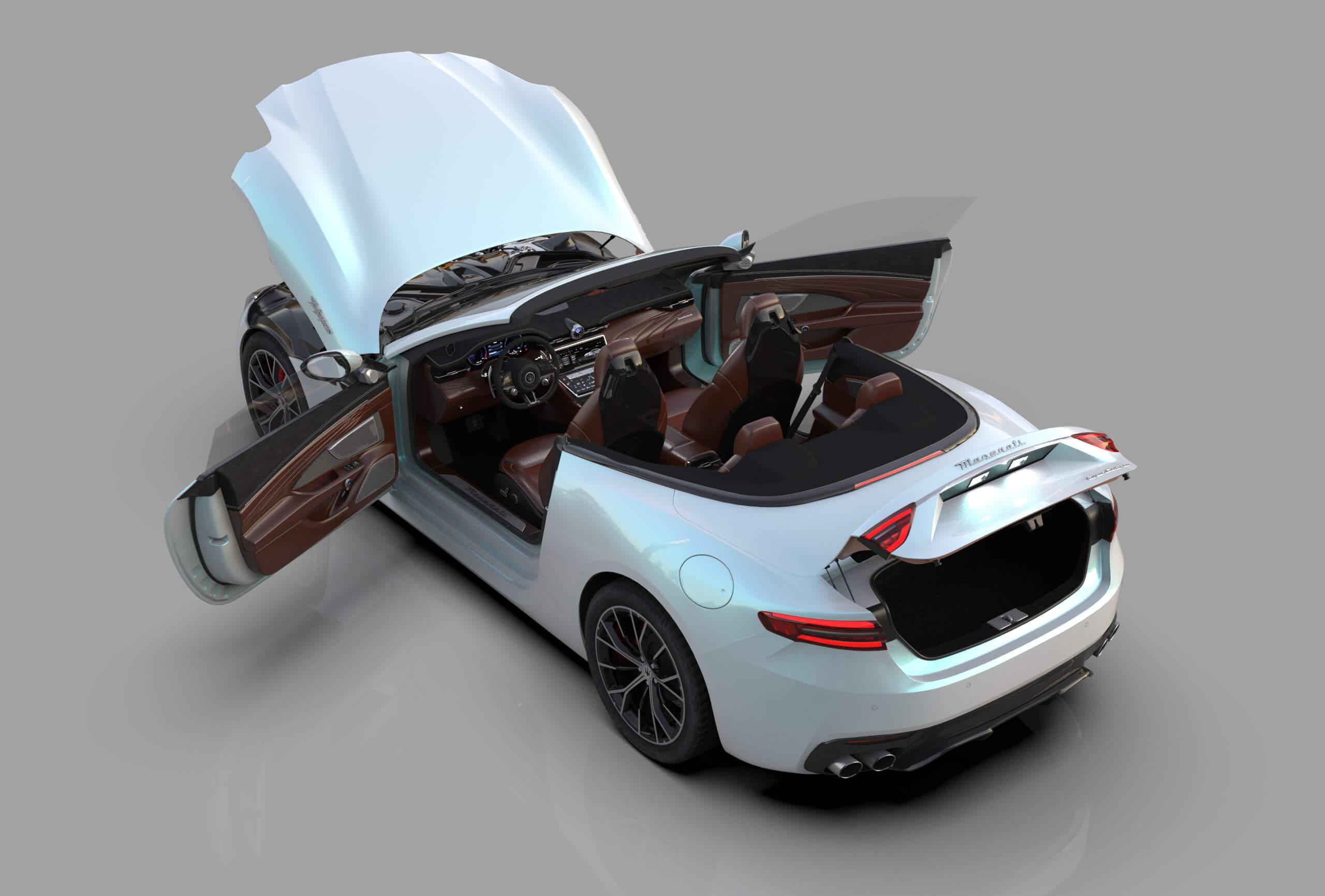 Maserati GranCabrio Modena 2023 HQinterior 3D Model