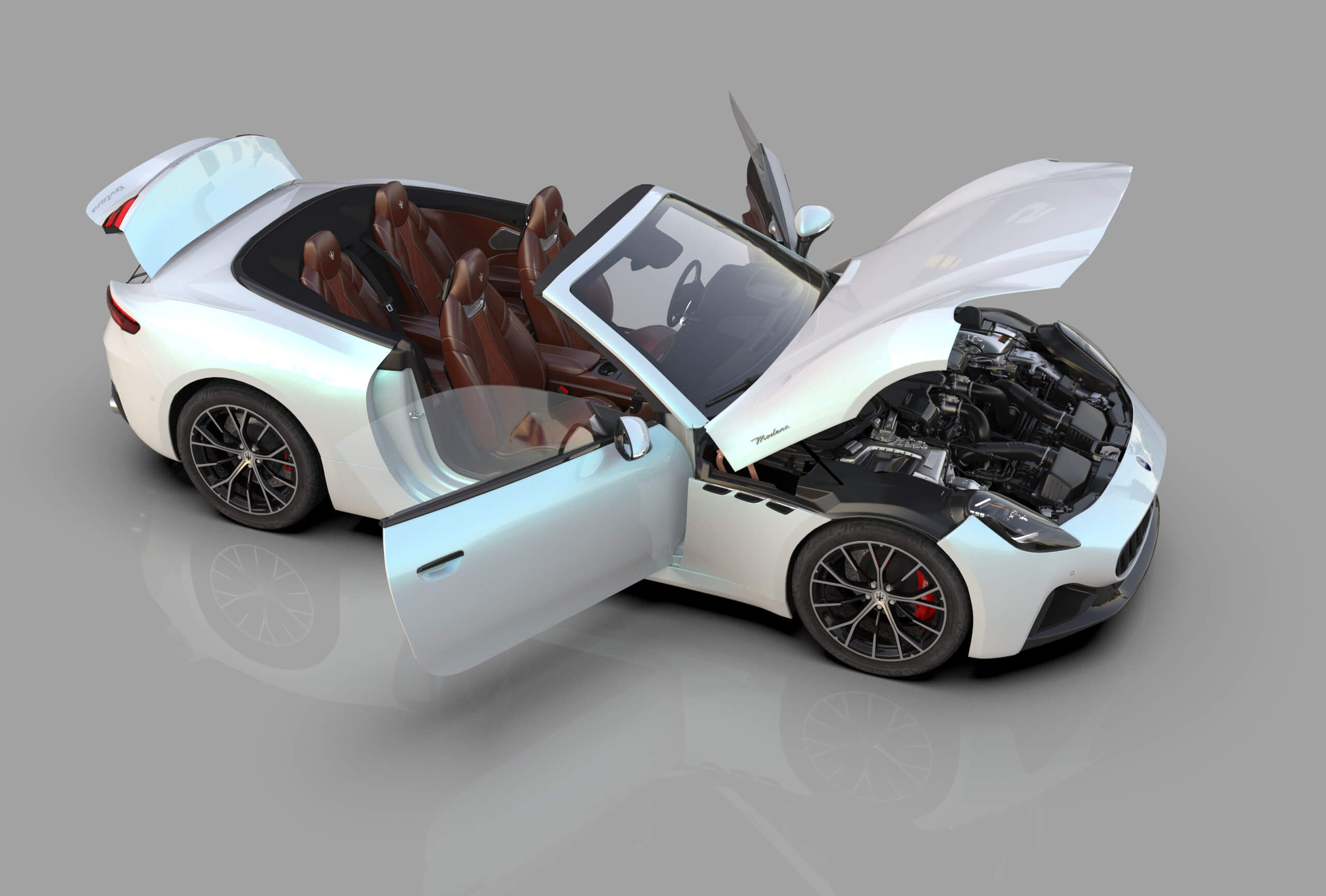 Maserati GranCabrio Modena 2023 HQinterior 3D Model