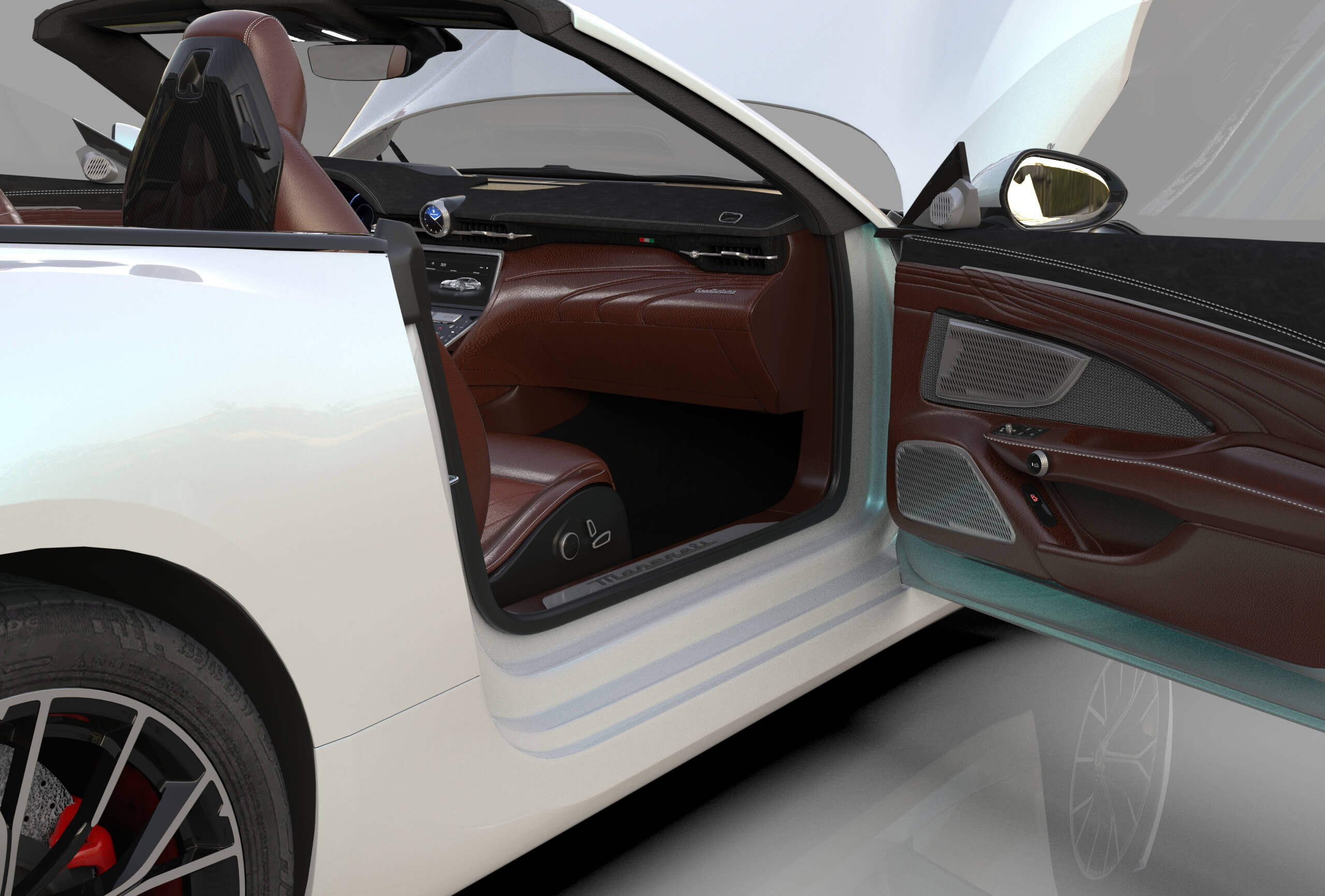 Maserati GranCabrio Modena 2023 HQinterior 3D Model