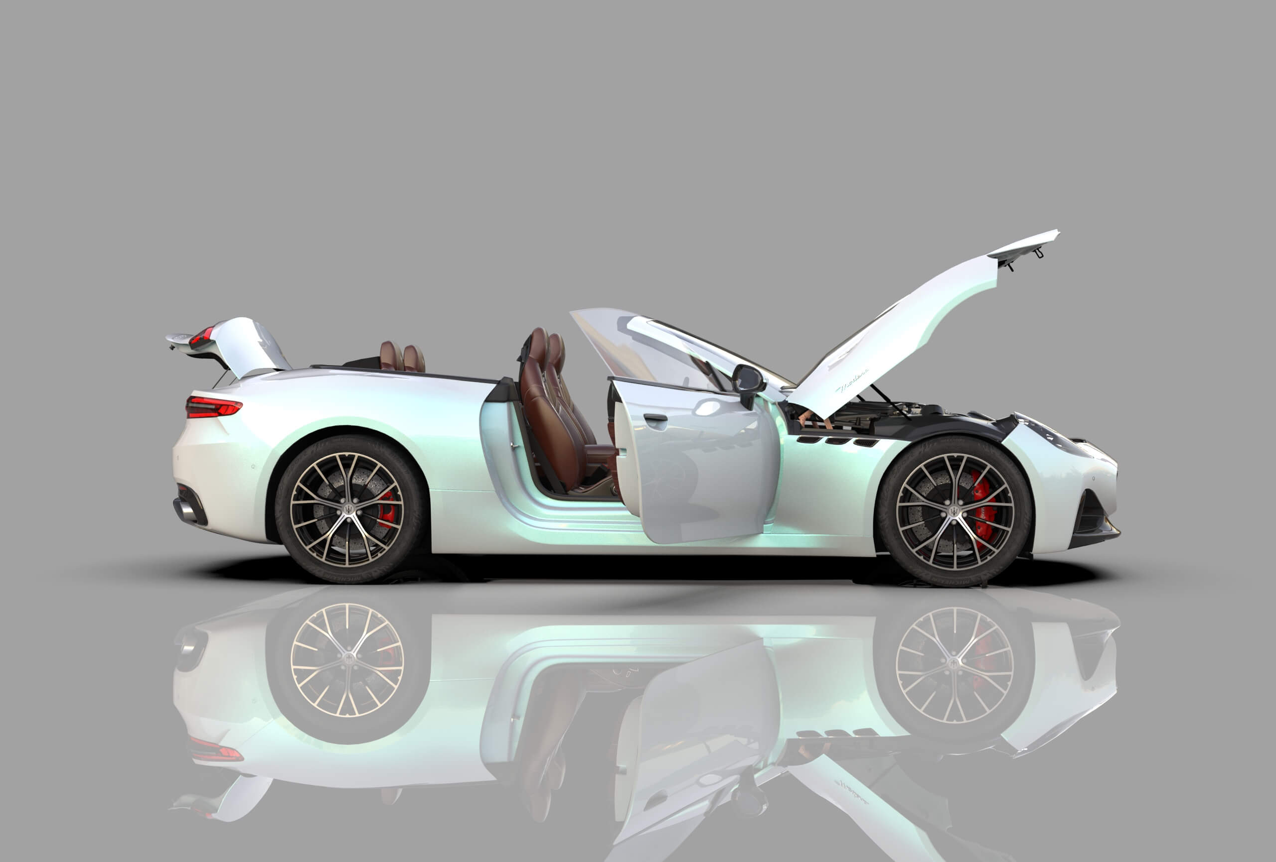 Maserati GranCabrio Modena 2023 HQinterior 3D Model