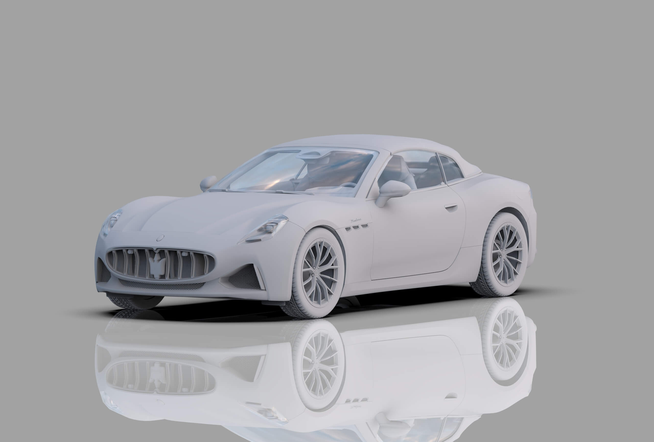 Maserati GranCabrio Modena 2023 HQinterior 3D Model