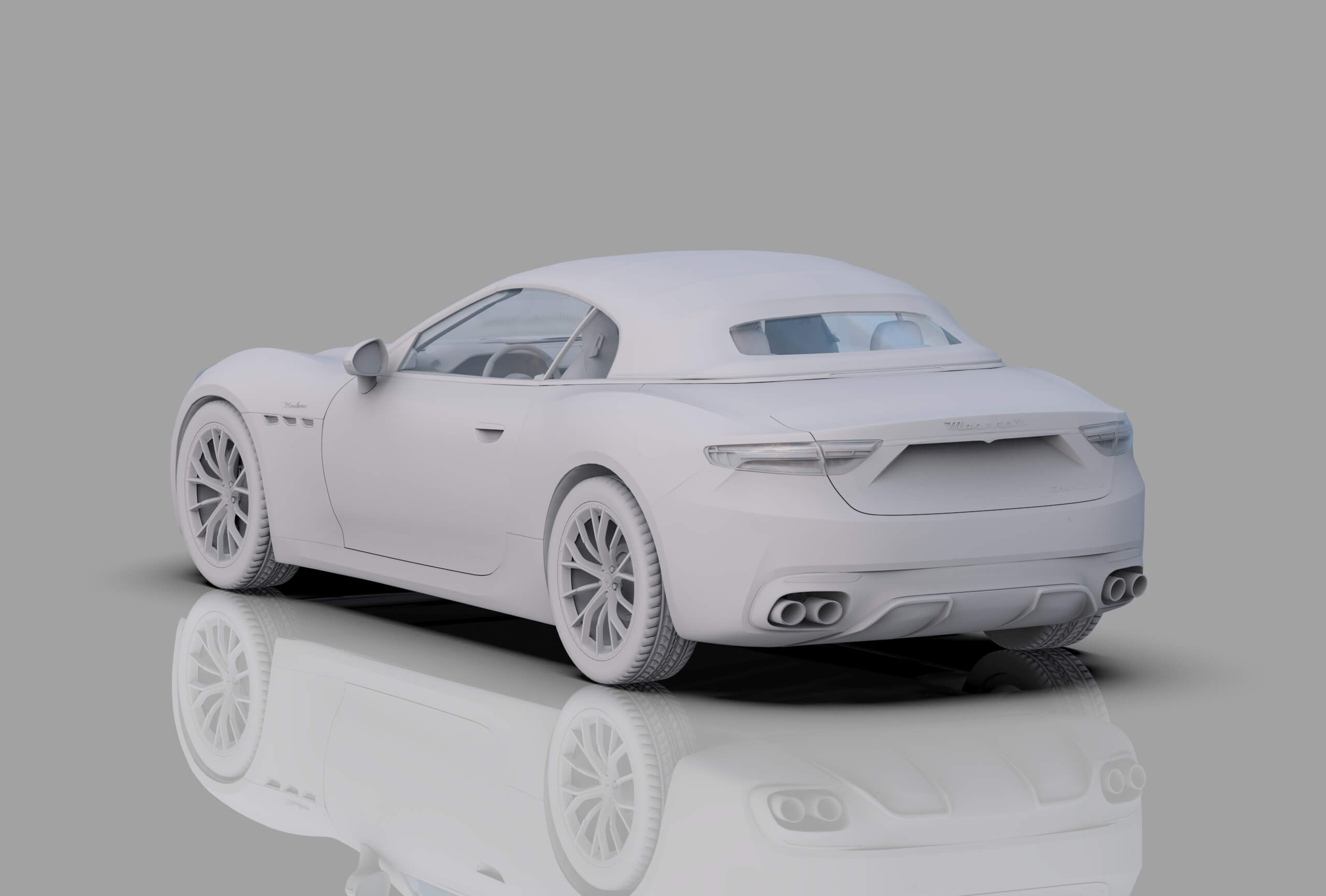 Maserati GranCabrio Modena 2023 HQinterior 3D Model