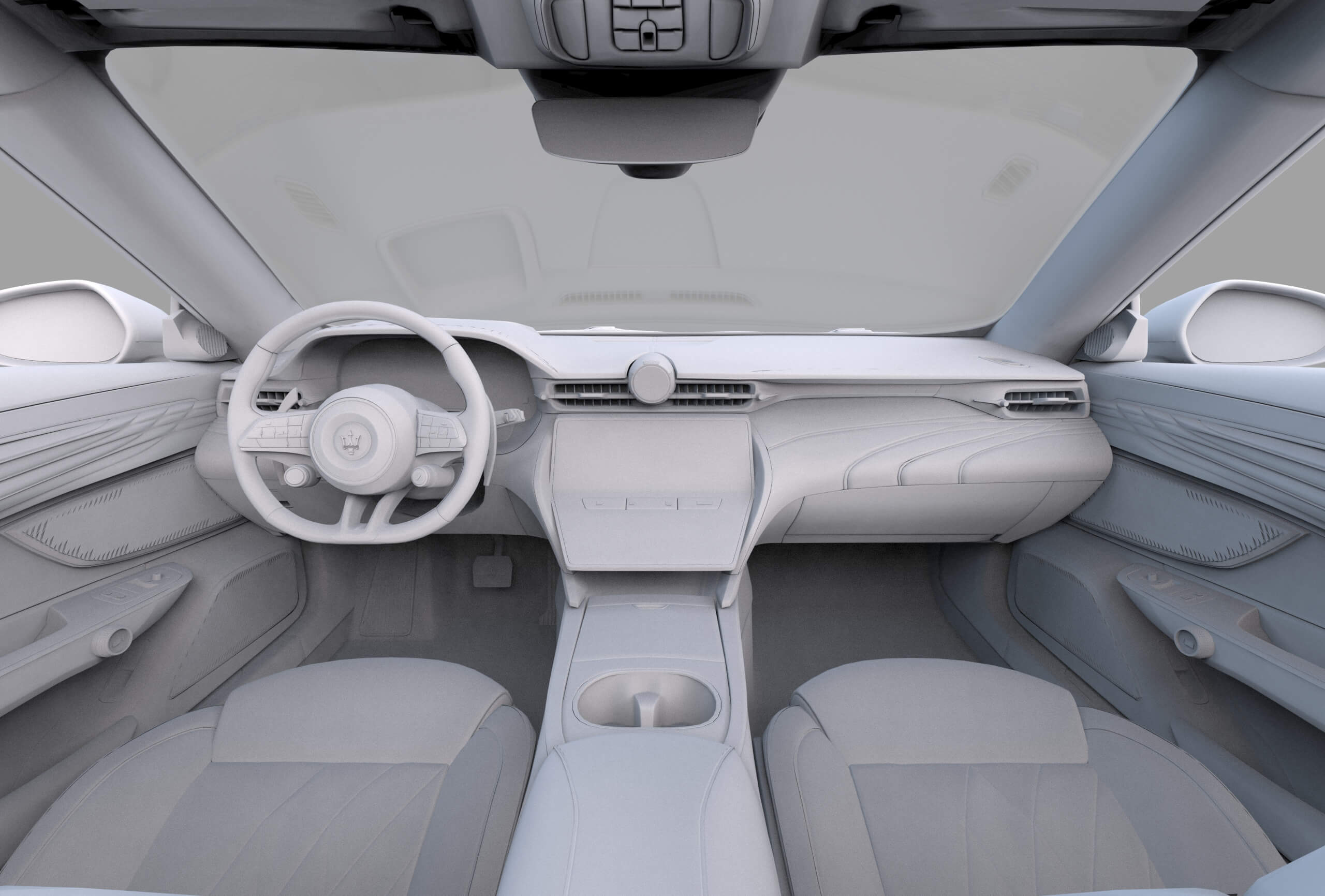 Maserati GranCabrio Modena 2023 HQinterior 3D Model