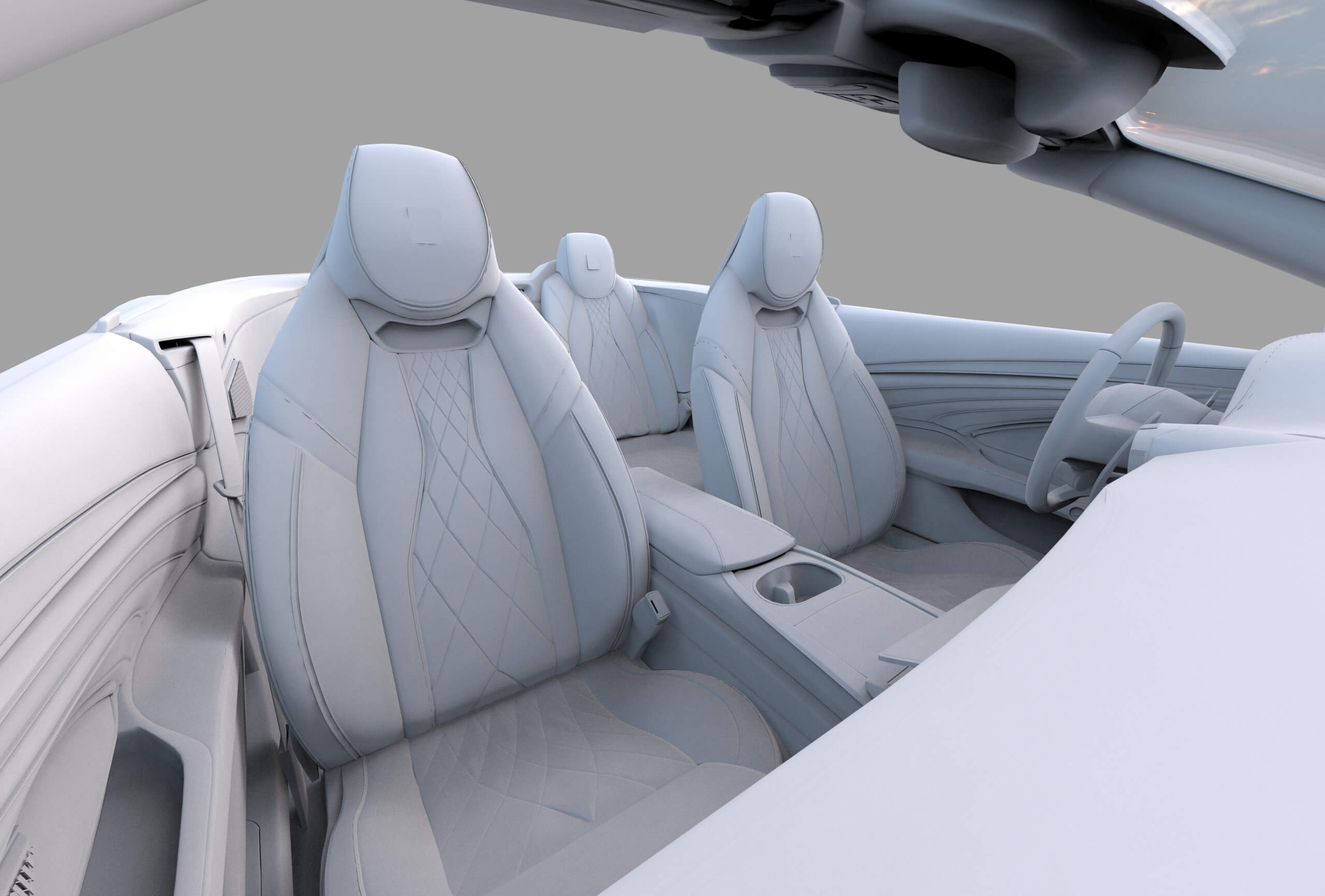 Maserati GranCabrio Modena 2023 HQinterior 3D Model