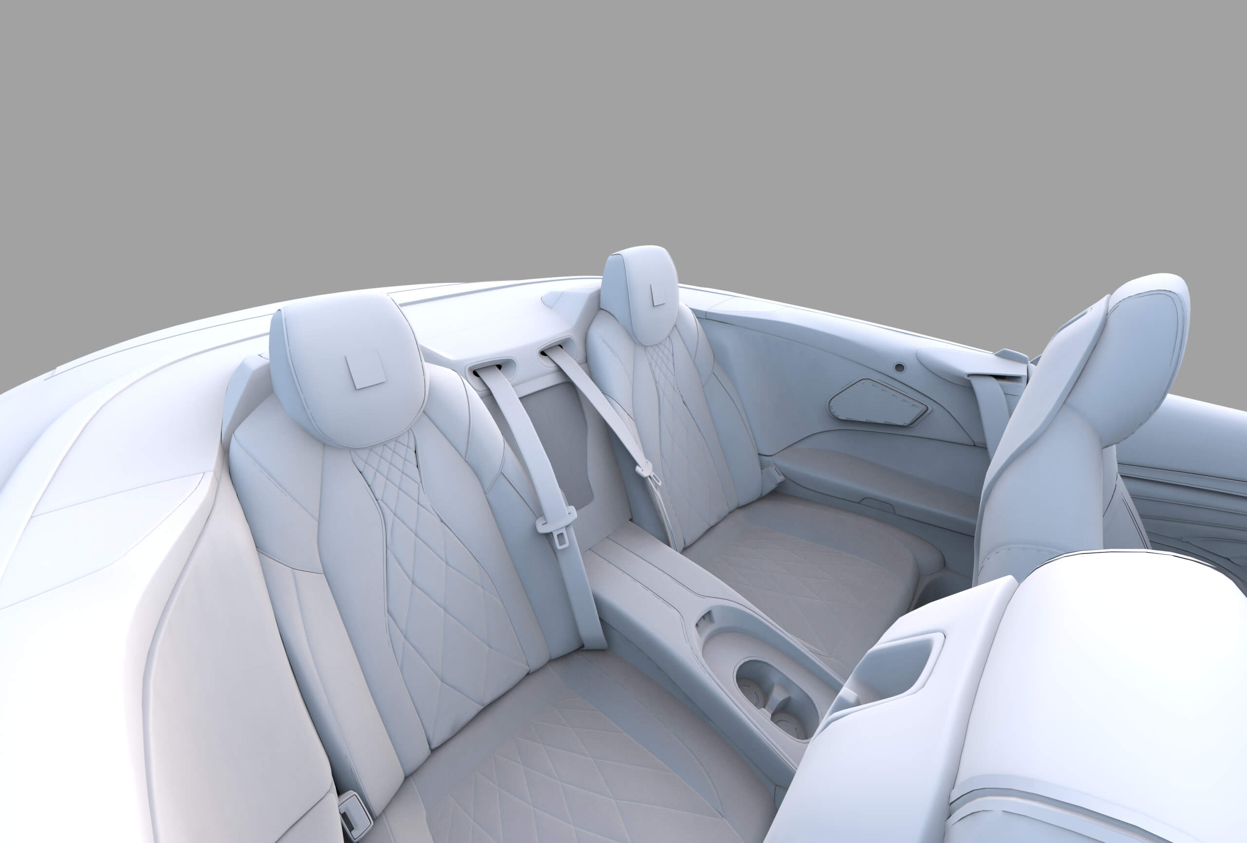 Maserati GranCabrio Modena 2023 HQinterior 3D Model