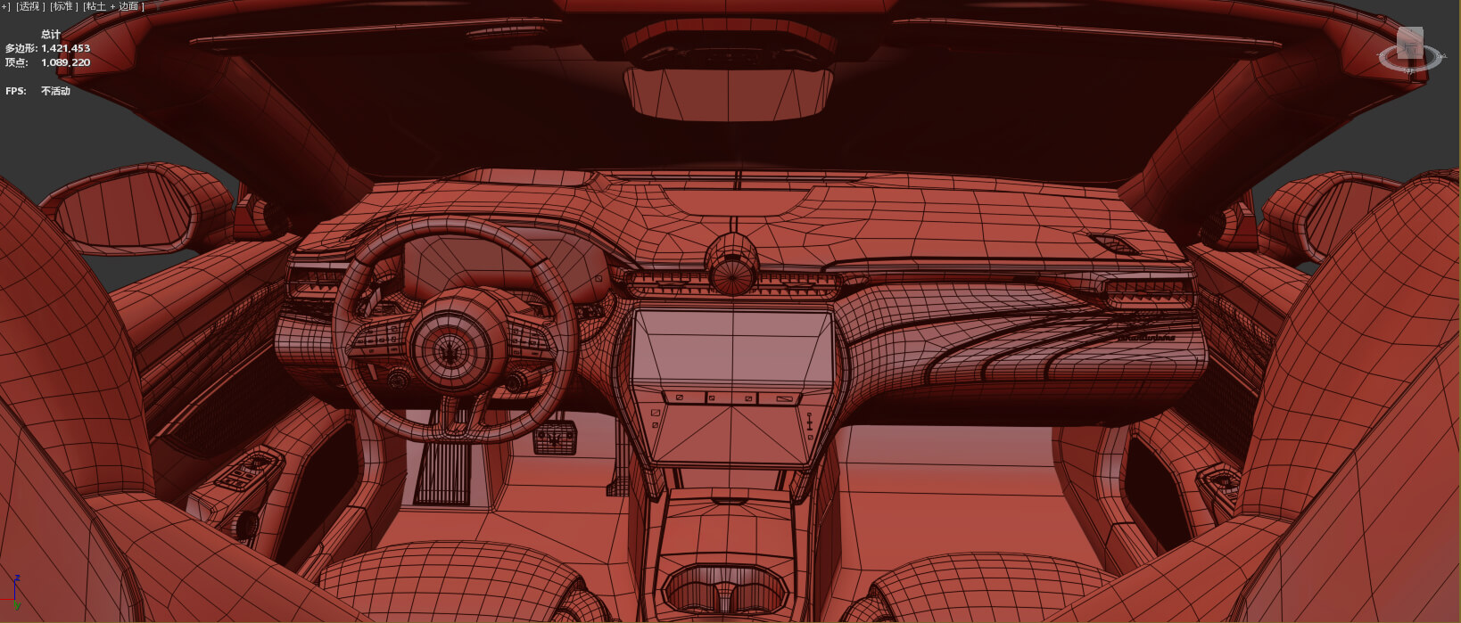 Maserati GranCabrio Modena 2023 HQinterior 3D Model