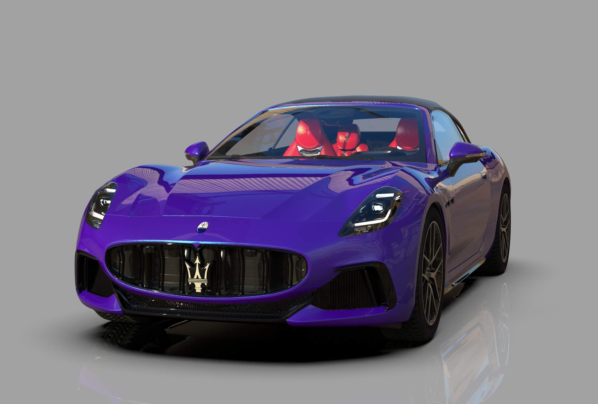 Maserati GranCabrio Trofeo 2023 HQinterior 3D Model