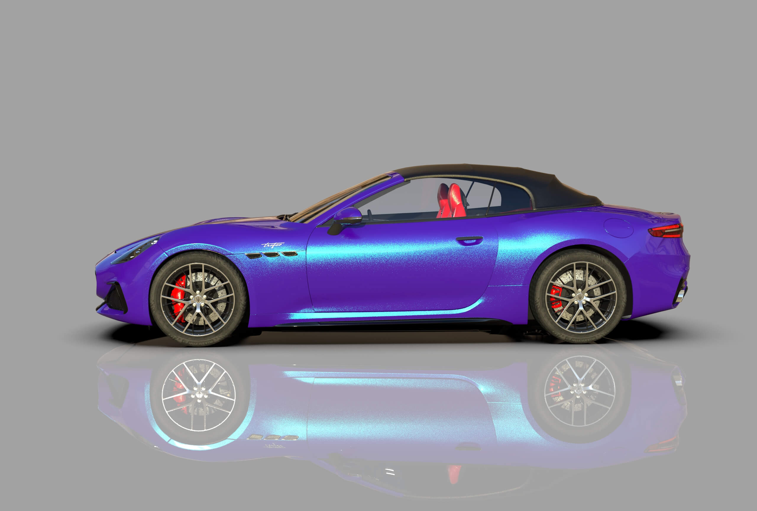 Maserati GranCabrio Trofeo 2023 HQinterior 3D Model
